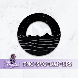 Moon  - Instant Download! Craft with Ease: Svg, Png, Dxf, & Eps Files Included