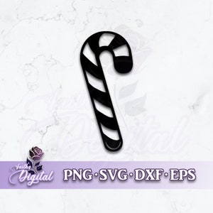Candy Cane  - Instant Download! Craft with Ease: Svg, Png, Dxf, & Eps Files Included