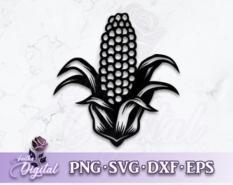 Corn  - Instant Download! Craft with Ease: Svg, Png, Dxf, & Eps Files Included - Maize