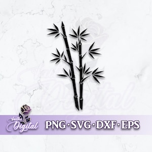 Bamboo  - Instant Download! Craft with Ease: Svg, Png, Dxf, & Eps Files Included