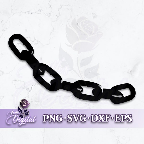 Chain  - Instant Download! Craft with Ease: Svg, Png, Dxf, & Eps Files Included