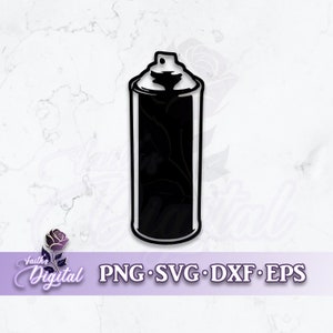 Spray Can  - Instant Download! Craft with Ease: Svg, Png, Dxf, & Eps Files Included
