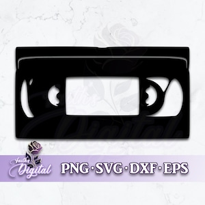 VHS Tape - Instant Download! Craft with Ease: Svg, Png, Dxf, & Eps Files Included