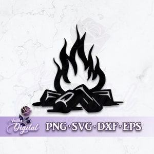 Campfire  - Instant Download! Craft with Ease: Svg, Png, Dxf, & Eps Files Included