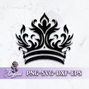 Crown  - Instant Download! Craft with Ease: Svg, Png, Dxf, & Eps Files Included - Crown, Royalty, Tiara