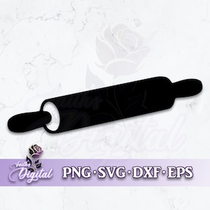 Rolling Pin  - Instant Download! Craft with Ease: Svg, Png, Dxf, & Eps Files Included