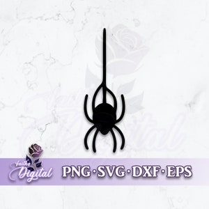 Spider  - Instant Download! Craft with Ease: Svg, Png, Dxf, & Eps Files Included