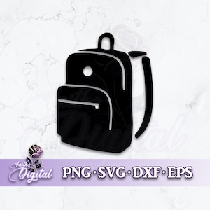 Backpack  - Instant Download! Craft with Ease: Svg, Png, Dxf, & Eps Files Included - Bookbag