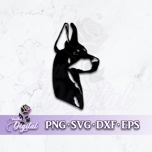 Dobermann - Instant Download! Craft with Ease: Svg, Png, Dxf, & Eps Files Included