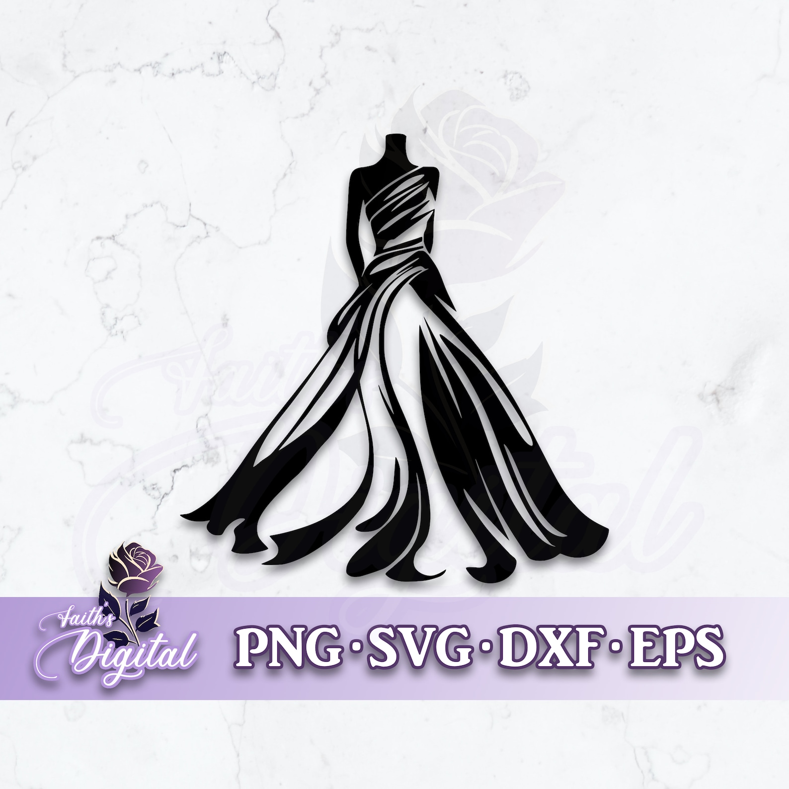 Dress - Instant Download! Craft With Ease: Svg, Png, Dxf, & Eps Files ...