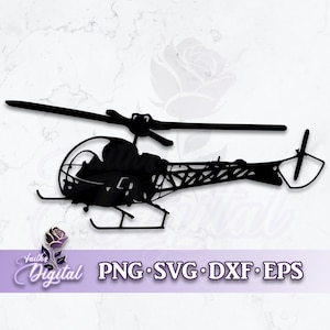Bell Helicopter  - Instant Download! Craft with Ease: Svg, Png, Dxf, & Eps Files Included