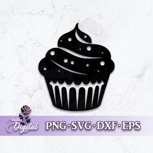 Cupcake  - Instant Download! Craft with Ease: Svg, Png, Dxf, & Eps Files Included