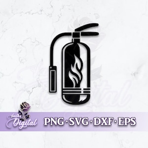 Fire Extinguisher  - Instant Download! Craft with Ease: Svg, Png, Dxf, & Eps Files Included