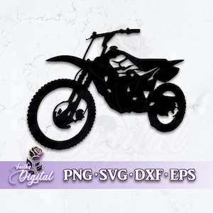 Dirt Bike  - Instant Download! Craft with Ease: Svg, Png, Dxf, & Eps Files Included