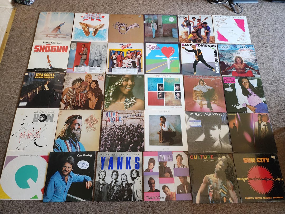 Old Rake Records 1980s Rare Vinyl Records - Lot of 30 - Mixed Genres - Etsy