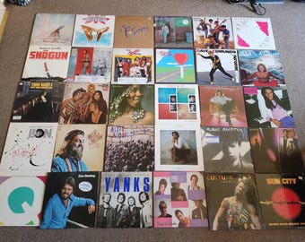 1980s Rare Vinyl Records - Lot of 30 - Mixed Genres