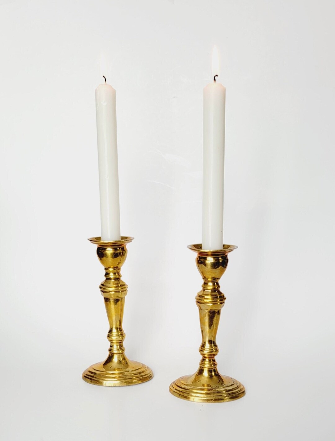 Brass Gold Candlestick's Old Heavy Candles Holder's Etsy