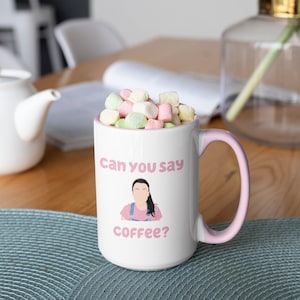 MS. RACHEL - Can You Say Coffee? Two-Toned Mug, 15oz