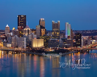 Pittsburgh Print, Pittsburgh Skyline, Pittsburgh Bridge Photo, Pittsburgh Metal Print, Pittsburgh Canvas Print, Pittsburgh Wall Art