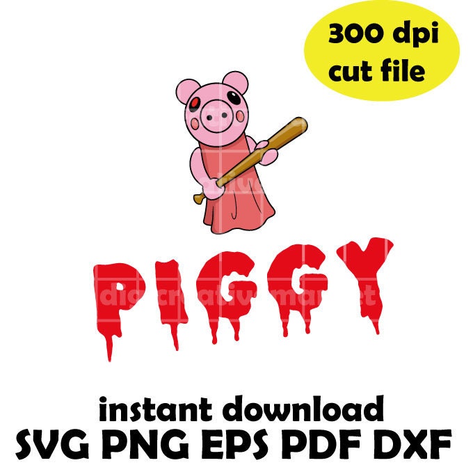 Piggy Baby Svg, Piggy Svg, Piggy Roblox Svg, Piggy Bunny Svg, Gamer Svg,  Roblox Svg