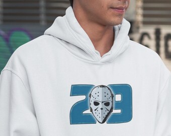 Personalized Hockey Goalie Hoodie, Custom Number Sweatshirt | Adult and Youth Sizes