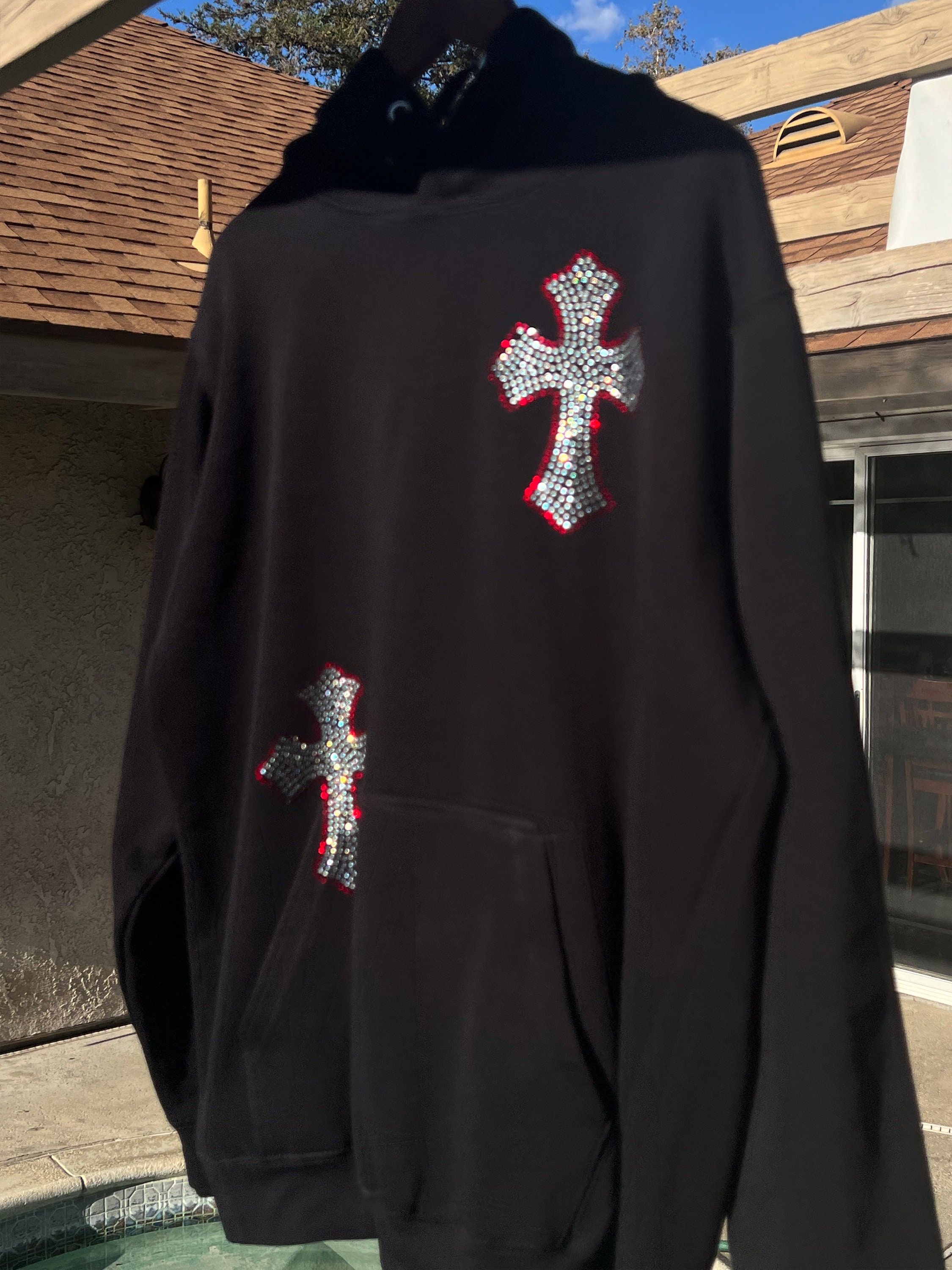 Chrome Hearts Multi Color Cross Hoodie