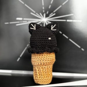 ATEEZ Aniteez WOOYOnyang Ice Cream Cone Crochet Amigurumi Pattern