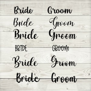 Braut und Bräutigam SVG und PNG Schrift Bundle - Braut und Bräutigam Digital Download - 32 Schriftarten - Braut und Bräutigam svg - Cricut svg - Cricut Hochzeit