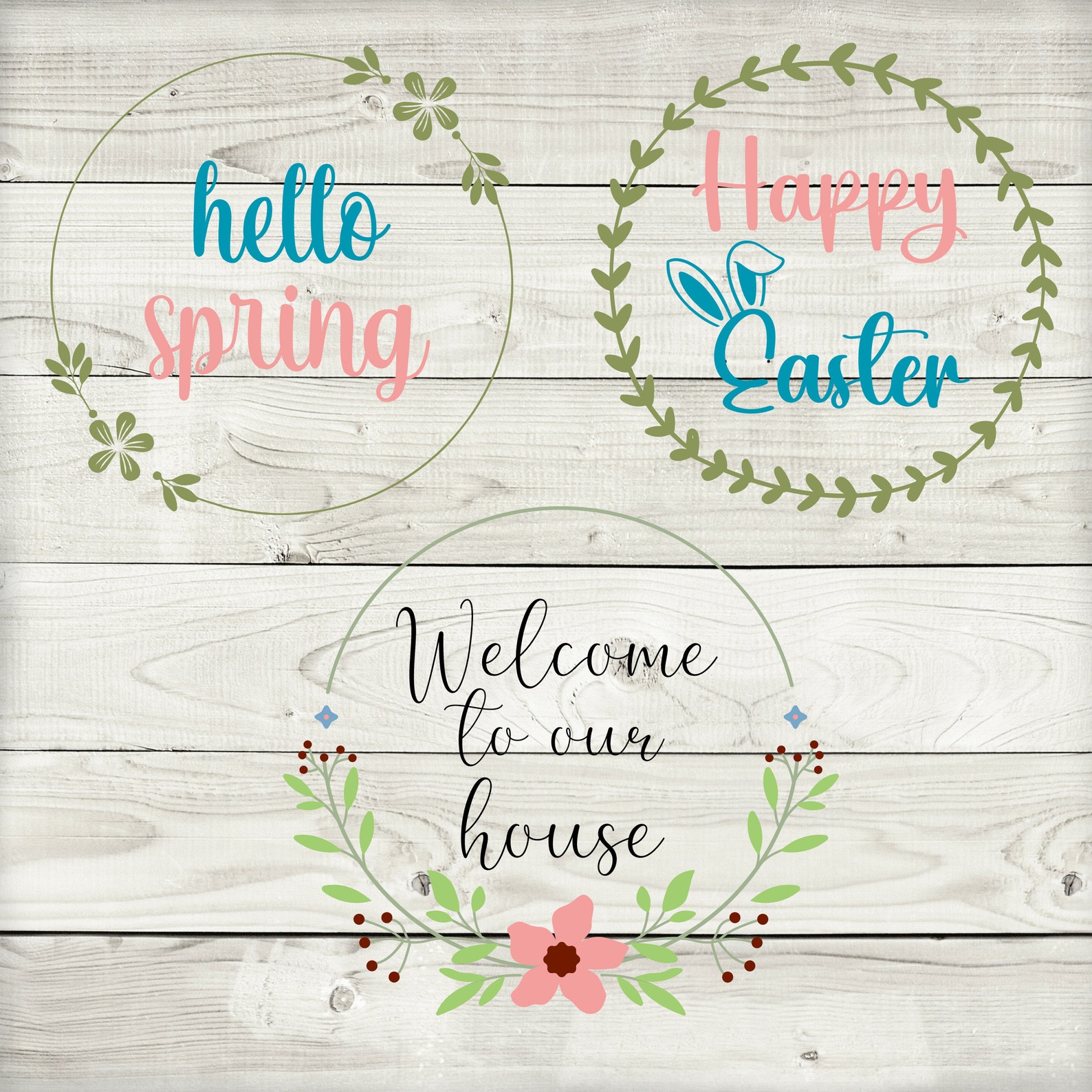 Spring Porch Sign Svg, Easter Porch Sign Svg, Porch Sign Svg Bundle ...