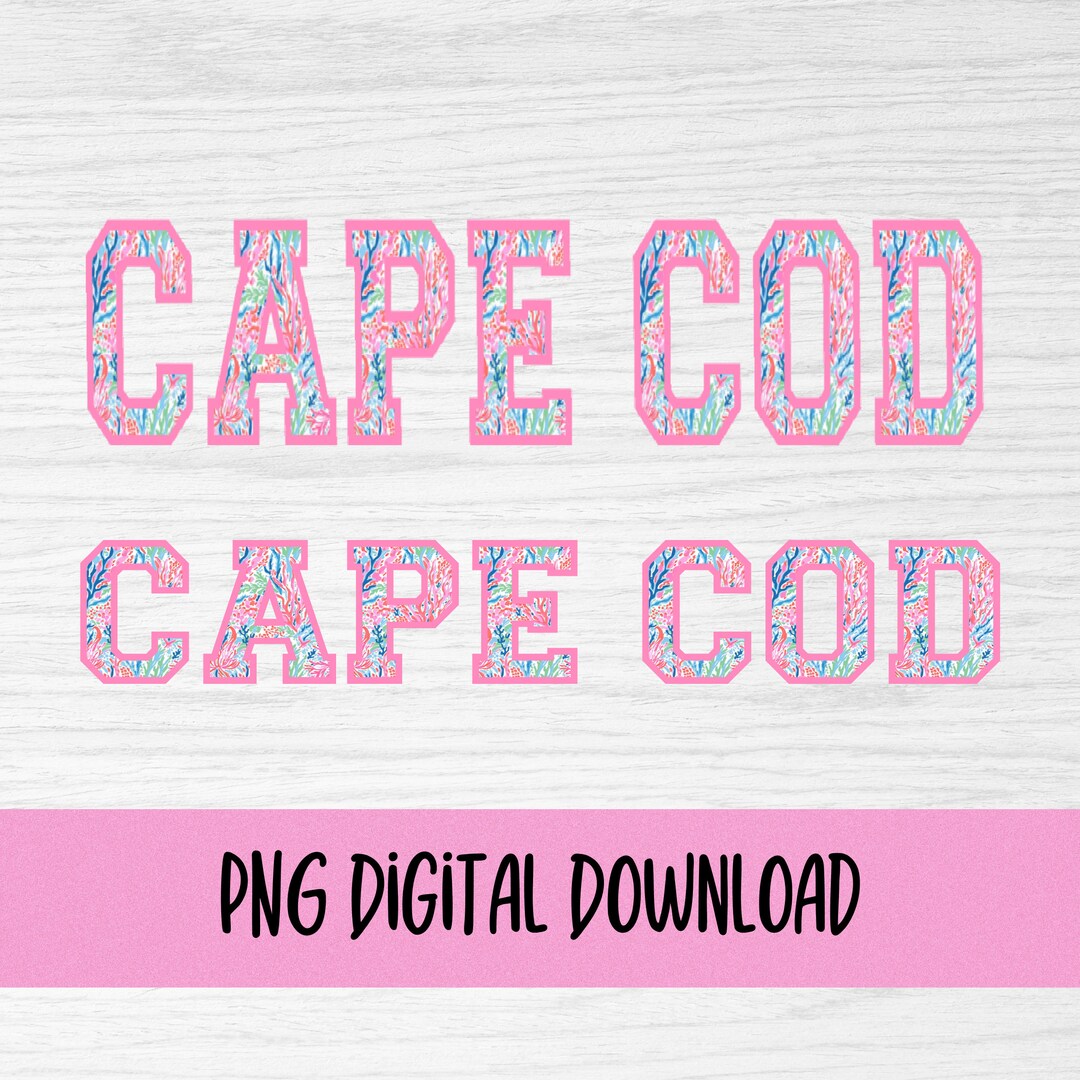 Cape Cod Png Cape Cod Varsity Letters Png Cape Code Sublimation Design