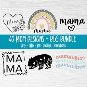 moeder svg bundel - GROTE BUNDEL - moederdag svg bundel - mama svg bundel - mama png - digitale download - svg-bestanden voor cricut