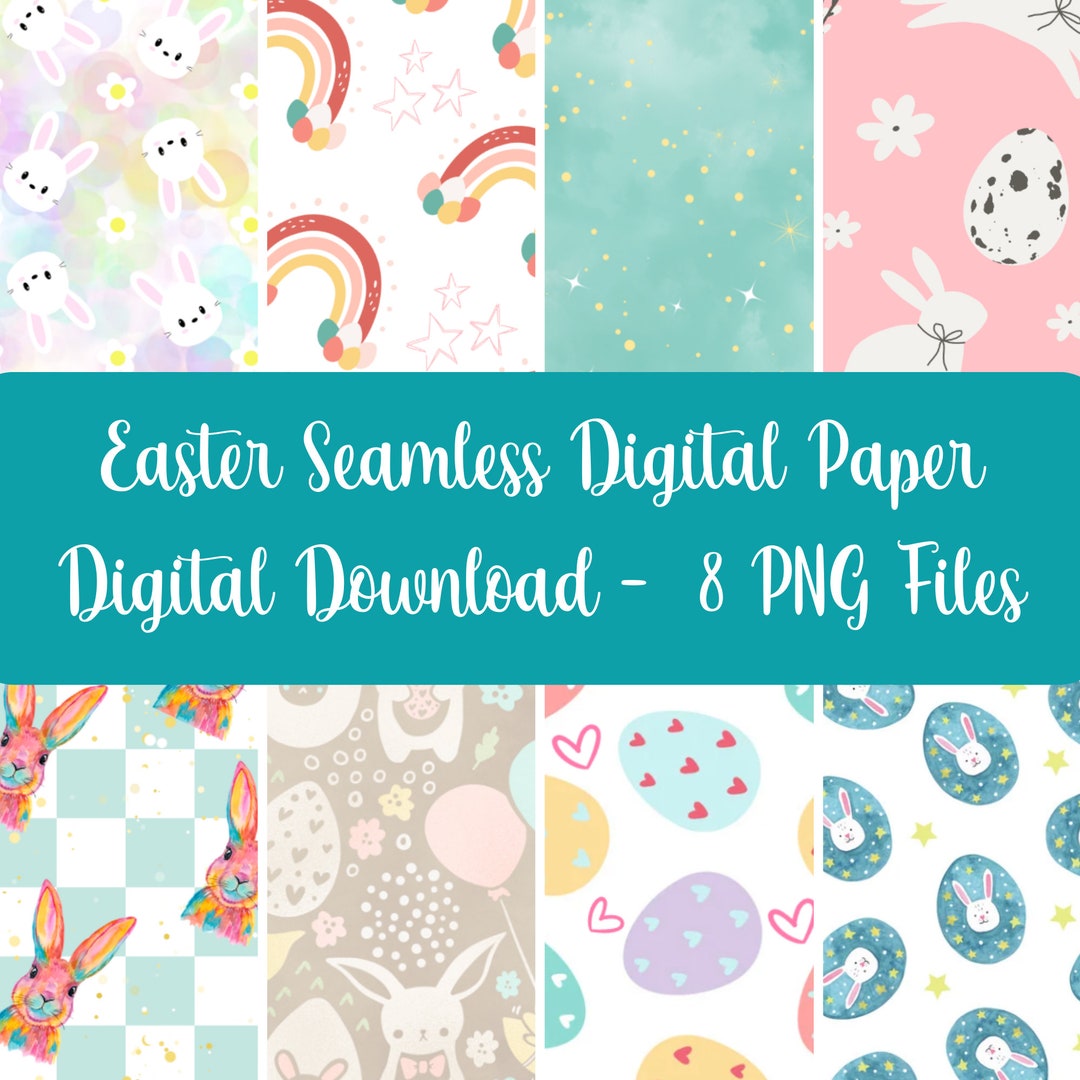 Easter Seamless Pattern - Digital Paper - Digital Download - Seamless ...