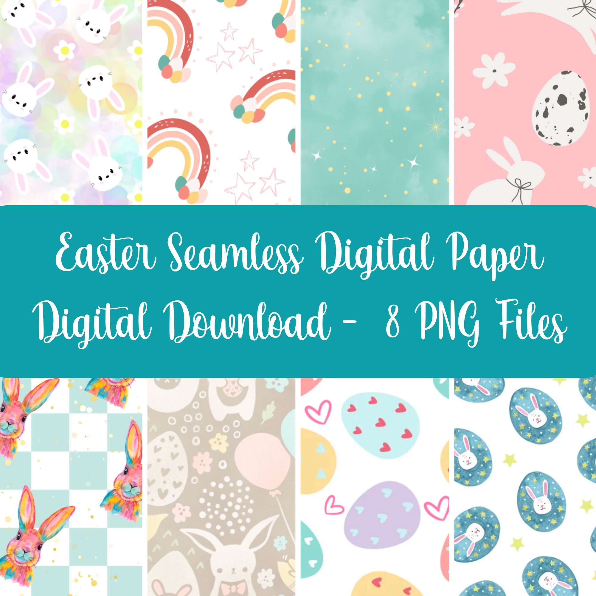 Easter Seamless Pattern - Digital Paper - Digital Download - Seamless ...