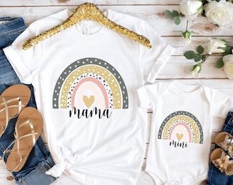 mama mini svg - mommy and me SVG - rainbow svg - mama and mini svg - digital downloads - mothers day svg - svg files for cricut - mama png