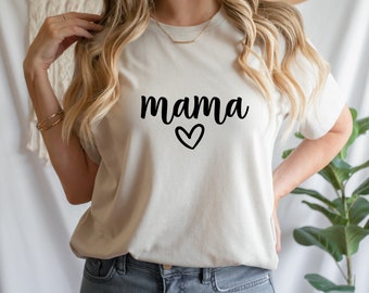 Mamá corazón SVG - mamá corazón PNG - manuscrito - descarga digital - archivo de corte fácil para cricut - archivo de sublimación