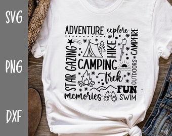 camping memories svg - happy camper svg - adventure svg - digital download - outdoor camping nature svg - cricut svg