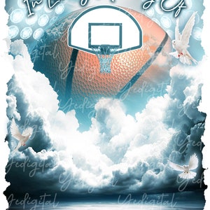 Basketball Heaven Sky PNG Digital Download