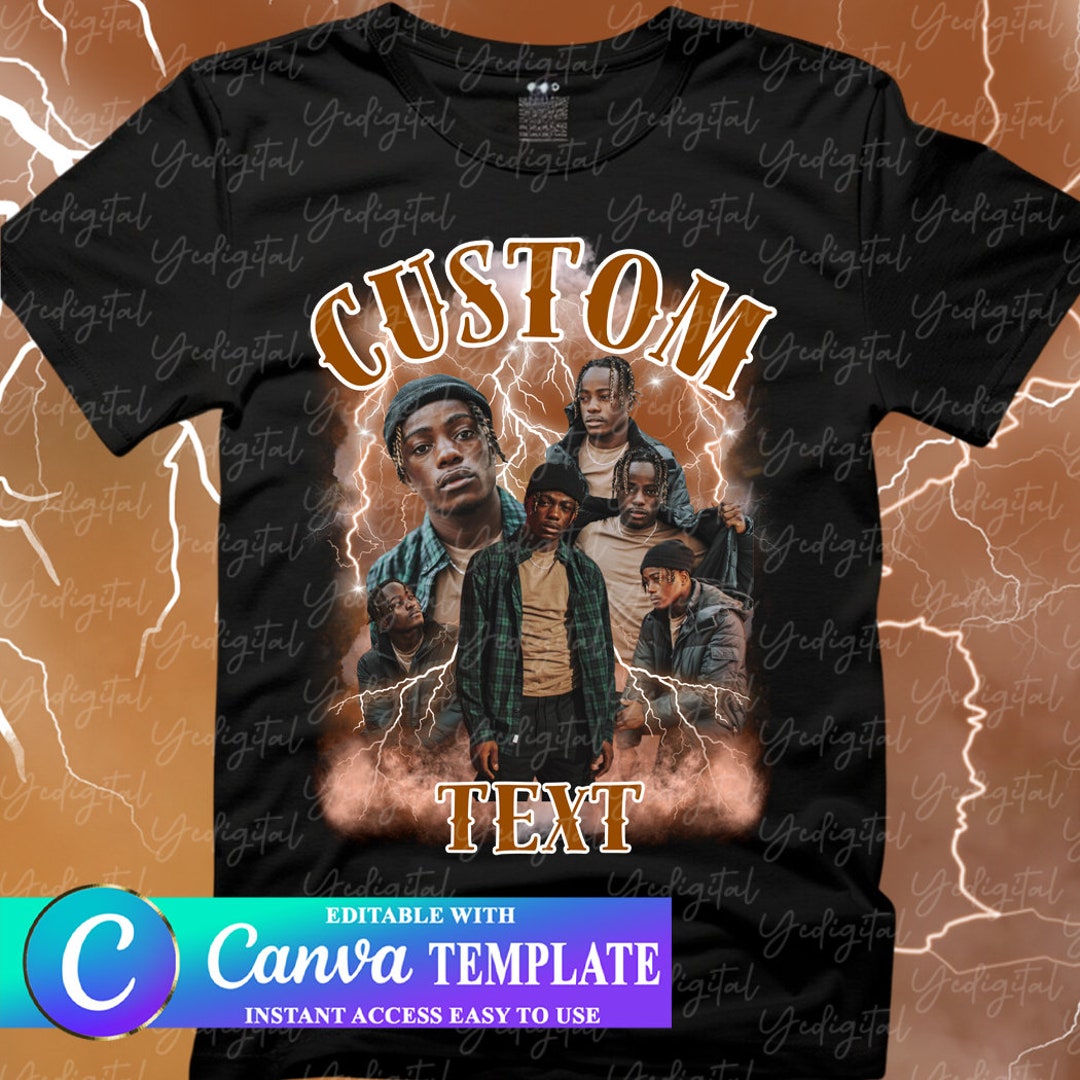 CUSTOM Your Bootleg Design, Customize Text Bootleg Idea, Brown Color ...