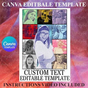 Eras Poster Template Editable | Canva Template | Eras Themed | Create Your Own Eras Design| DIY Digital Template