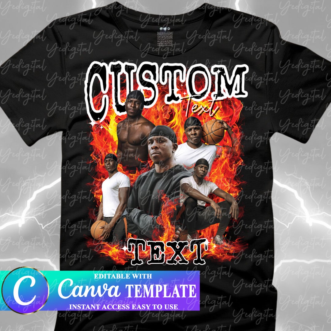 CUSTOM Your Bootleg Design, Customize Text Bootleg Idea, Fire Editable ...