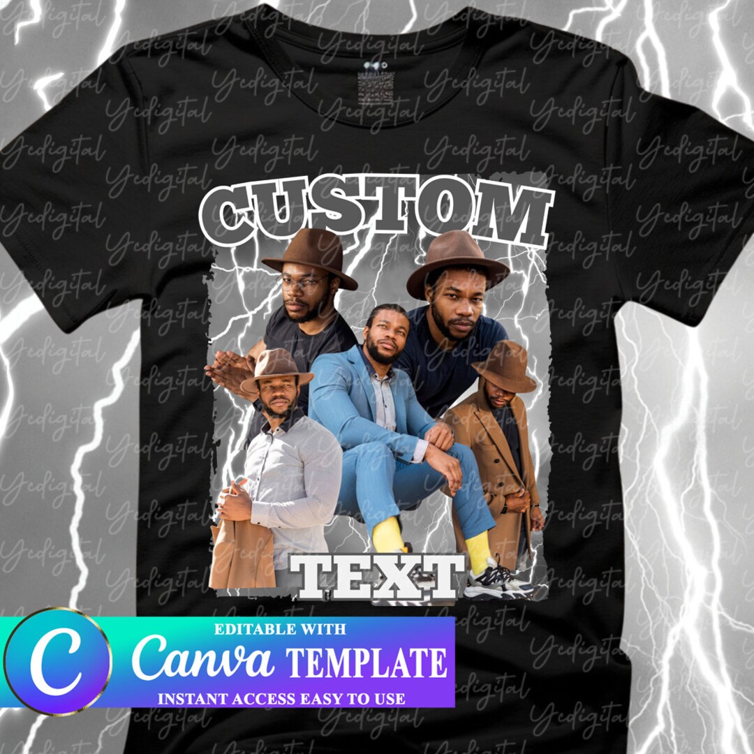 CUSTOM Your Bootleg Design, Customize Text Bootleg Idea, Gray Color ...