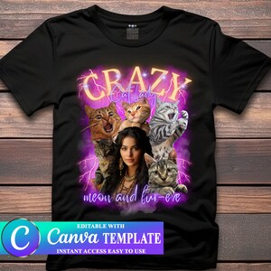ANPASSA din bootleg-design, Anpassa text bootleg-idé, Redigerbar mall i lila rosa färg | Dra och släpp dina foton