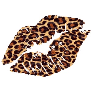 Leopardläpp PNG, djurtryck, digital nedladdning
