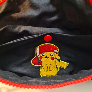 Sac banane en cuir enfant garçon rouge fait main image 3