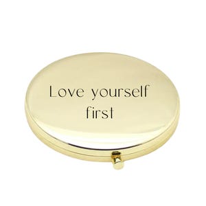 Personalized Compact Mirror | Gifts for Bridesmaid Proposal | Best Friend&#39;s Birthday | Custom Gift for Women | Personalized Christmas Gift