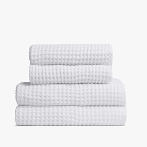 White Waffle Towel Bundle | Hand | Turkish Towel Set | Made In Turkey | Bath Towel | Set Towels | Face | Organic Cotton Towel | Soft Towel