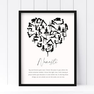 Namaste Definition Print | Wall Art | Yoga Home Decor