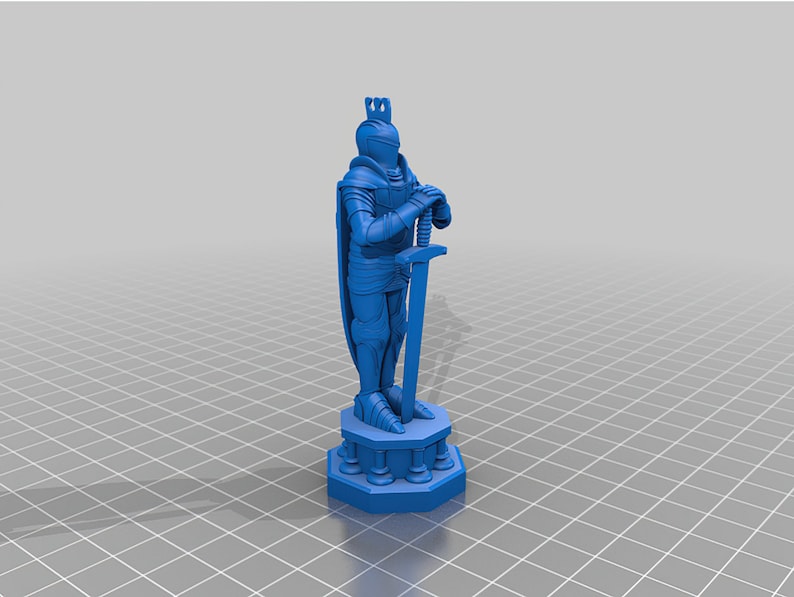 3d stl files for 3d printing, 3d stl chess set model, stl for printing, digital printing, digital download, chess game drawing file, chess