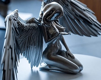 3d stl naked winged angel drawing file,digital drawing file,3d printer in print files,for 3d printer stl files, files for 3d printer, pray
