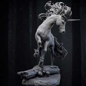 3D STL Unicorn-figuurtekeningbestand, 3D-printerbestanden